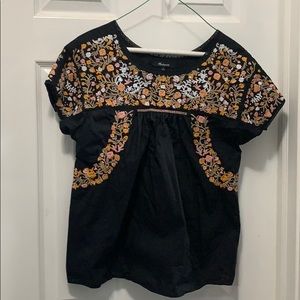 Madewell Springtime Embroidered Top